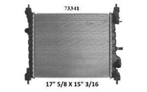 RADIADOR AUTOMOTRIZ GM SPARK T/M 11-17 BEAT 18-19 16MM TUBO SOLDADO
