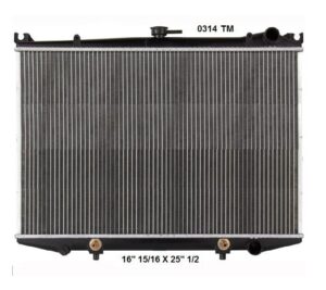 Radiador Automotriz Nissan D-21 Pathfinder, Pickup 86-97 26mm Tubo Soldado T/A T/M