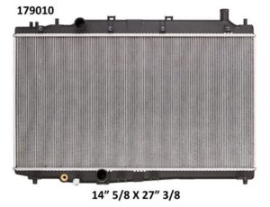 Radiador Automotriz Honda  HR-V   16-17 18mm Tubo Soldado