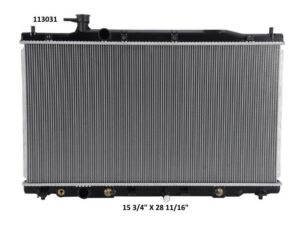Radiador Automotriz Honda CR-V T/A 07-09 16mm Tubo Soldado (TOMA INFERIOR RAPIDA)