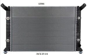 Radiador Automotriz GM  Silverado 2500 HD Lt, 3500 Suburban 2500 Lt , Sierra 2500 HD T/A 11-15 26mm Tubo Soldado