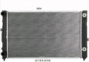 Radiador Automotriz Audi  A4 Avant, Quatro, Confort, Passat, GL T/A 96-05 32mm Tubo Soldado