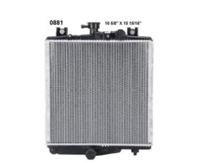 Radiador Automotriz Chrysler Plymounth Caravan Grand voyager, Voyager T/M 84-89 32mm Tubo Soldado