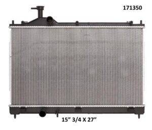 Radiador Automotriz Mitsubishi  Outlander  T/M 14-16 22mm Tubo Soldado