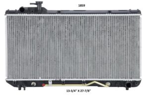 Radiador Automotriz Toyota  Rav4  T/A 96-97 26mm Tubo Soldado
