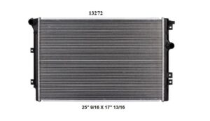 Radiador Automotriz Volkswagen Tiguan native Base, Comfortline, R-Line T/M 09-15 26mm Tubo Soldado