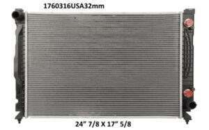 Radiador Automotriz Audi  A6 QUATTRO Allroad  00-05 32mm Tubo Soldado