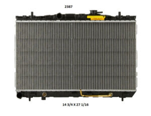 Radiador Automotriz Hyundai Elantra Tiburon T/A 08-01 16mm Tubo Soldado