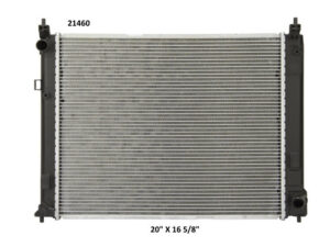 Radiador Automotriz Nissan Versa March, Micra, Note 10-15 16mm Tubo Soldado T/M