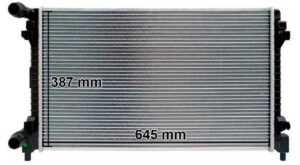 Radiador Automotriz VW Virtus 20-23 Seat Ibiza 18-20