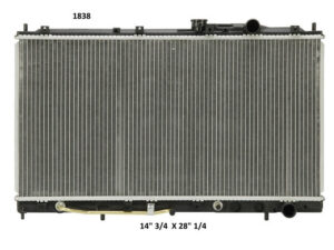 Radiador Automotriz Mitsubishi Galant GS, S, DE,ES, LS T/A 94-98 26mm Tubo Soldado
