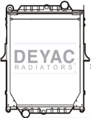 Radiador Tracto CamiÃ³n Volvo Bus VLE F-180 02-07 PlÃ¡stico/Aluminio TM 21 7/8 in x 20 1/5 in