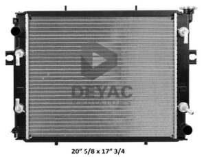 Radiador Montacargas Toyota 7FDAU50 7FDKU40 7FDU35 7FDU45 20 3/4 x 17 1/4 x 1 7/8 x 34mm Panal Agricola