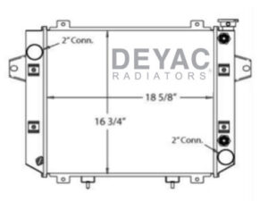 Radiador Montacargas Doosan 18 5/8 x 16 3/4