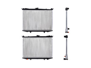 Radiador Automotriz Nissan D21 Hardbody Pathfinder 86-04 (toma lineal) T/M 23mm Panal Mecanico